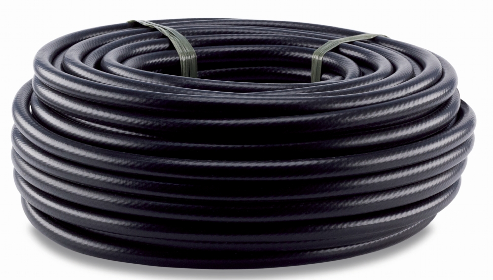 Mangueira Água ar Trançada 1/4 300 Psi Preta 100m Force Line